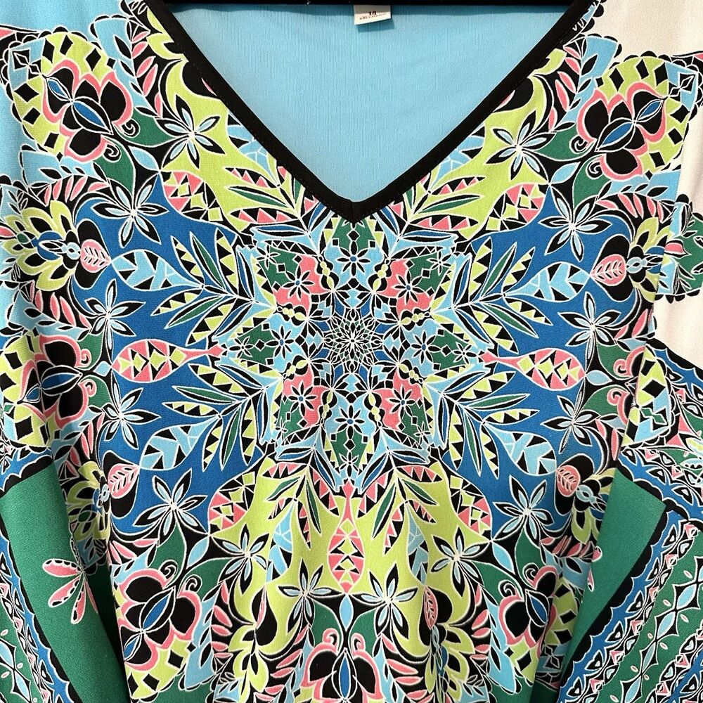 Dress Barn Womens Maxi Dress Size 14 Sleeveless Multicolor Pullover Multicolor - Picture 6 of 13